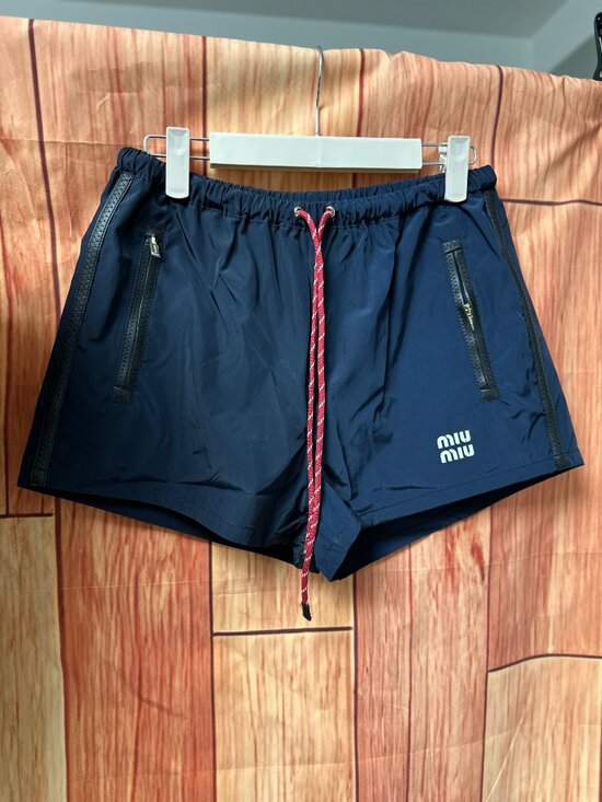 MIUMIU Pants - Women's MIUMIU Navy Blue Shorts / Casual Shorts — Size M